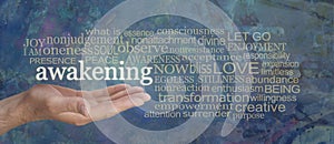 Spiritual Awakening Word Tag Cloud