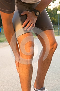 Male Having Cramp In Leg
