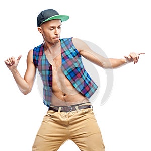 Male hip-hop dancer