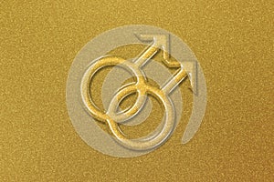 Male Homosexuality Symbol, Gay glyph, Doubled male sign