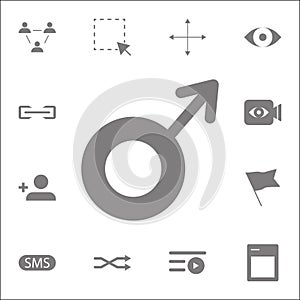 male icon. Detailed set of minimalistic icons. Premium quality graphic design sign. One of the collection icons for websites, web photo