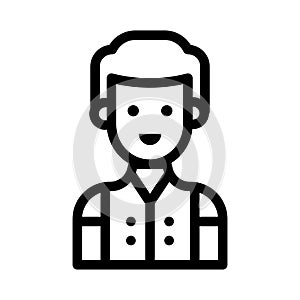 Male thin line vector icon
