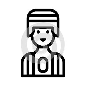 Male thin line vector icon