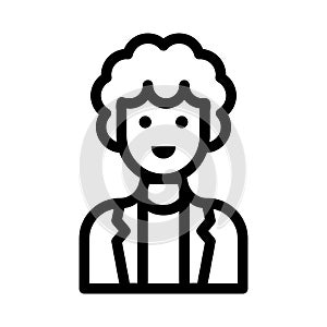 Male thin line vector icon