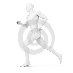 Male jogger - anatomy