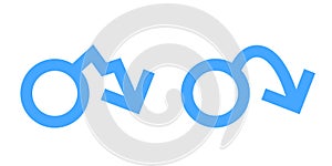 Male and masculinity crisis or erectile dysfunction - manhood, manliness and identity problem and trouble based on gender and sex.