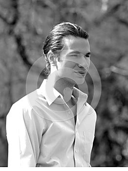 Male Model in Central Park