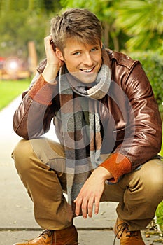 Male model outdoors