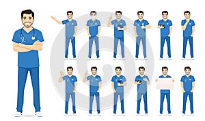 Male nurse character set