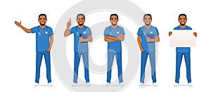 Male nurse character set