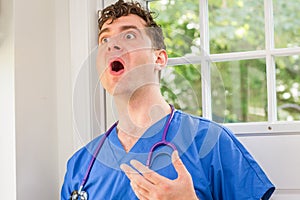 Male Nurse Stethoscope