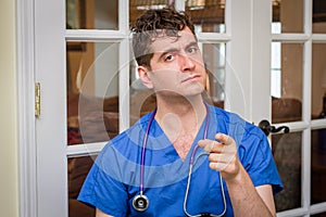 Male Nurse Stethoscope