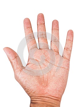Male palm hand