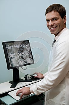 Male radiologist at work photo