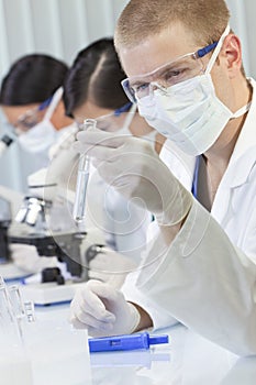 Male Scientist or Doctor In Laboratory