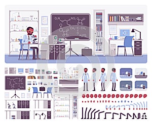 Male scientist in laboratory