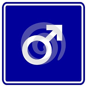 male sex gender symbol vector sign