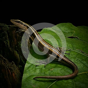 Male skink of Emoia caeruleocauda