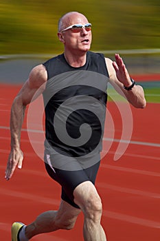 Male sprinter