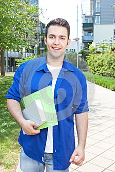 Male student on campus