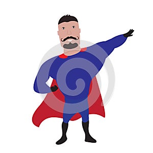 Male superhero cartoon character