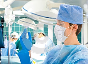 Male surgeon in operation room