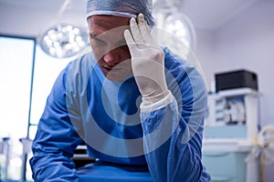 Male surgeon in operation room