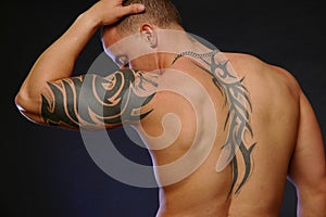Male with tattoos img