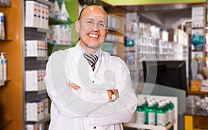 Male technician working in shop