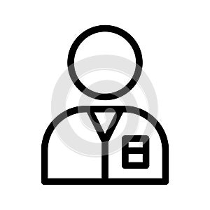 Male thin line vector icon