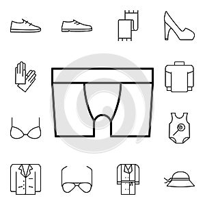 Male underwear icon. Detailed set of clothes icons. Premium quality graphic design. One of the collection icons for websites, web