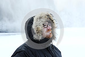 Male winter portrait