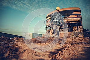 Male Worker On Commercial Job Site