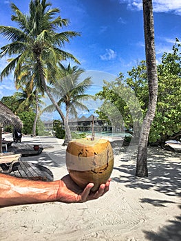 Maledives, beautiful tropical landscape