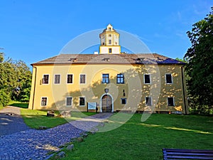 Malenovice Castle, Zlin Region, Malenovice, sunny day, close-up view photo