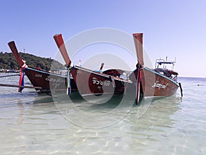 Long tail beach boat