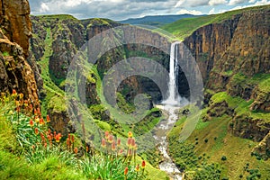 Maletsunyane Falls in Lesotho Africa