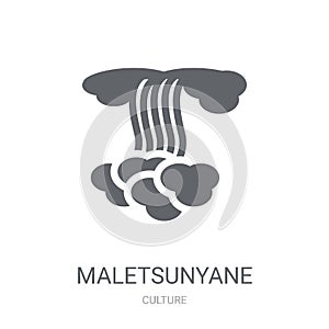 Maletsunyane icon. Trendy Maletsunyane logo concept on white background from Culture collection