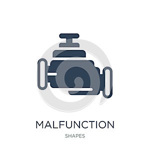 malfunction indicador icon in trendy design style. malfunction indicador icon isolated on white background. malfunction indicador photo