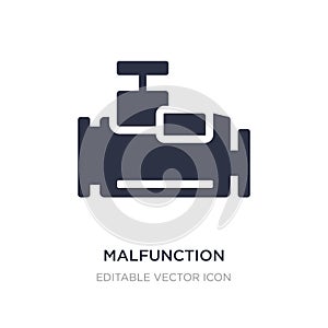 malfunction indicador icon on white background. Simple element illustration from Shapes concept photo