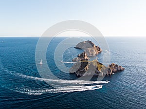 Malgrats Islands aerial view