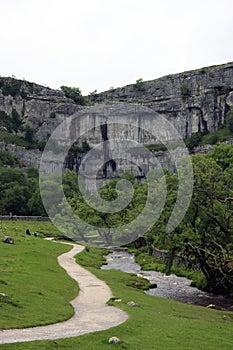 Malham Cove landscape in Yorkshire Dales