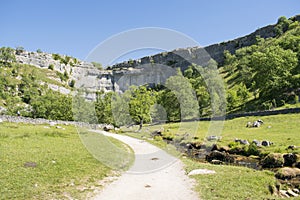 Malham Cove Yorkshire Dales National Park Tourist Attraction