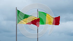 Mali and Congo-Brazzaville flag