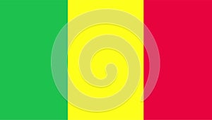Mali flag vector. Illustration of Mali flag