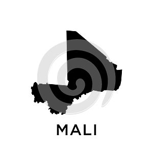 Mali map icon vector trendy