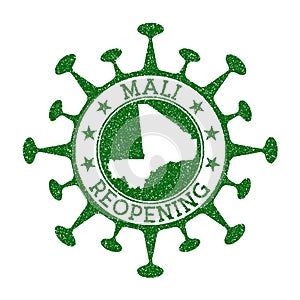 Mali Reopening Stamp.