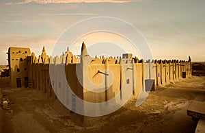 Mali, West Africa - Mosques built entirely of clay