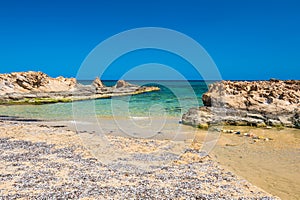 Malia beach, Crete island, Greece