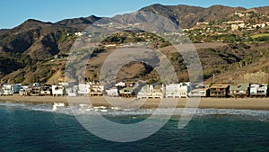 Malibu Aerial Coastline Homes